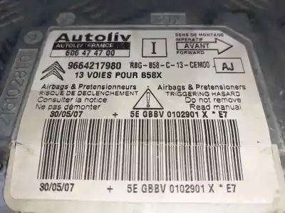 İkinci el araba yedek parçası hava yastigi kontrol ünitesi için citroen c4 grand picasso i (ua_) 2.0 hdi 138 oem iam referansları 9664217980