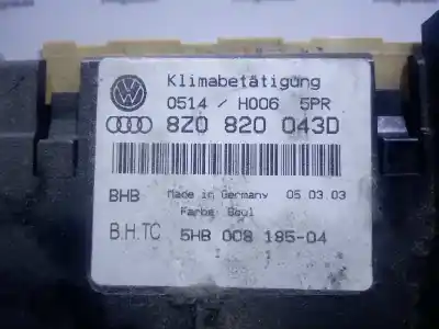 Автозапчасти б/у отопление / кондиционирование воздуха за AUDI A2 (8Z0) 1.4 ссылки OEM IAM 8Z0820043D  