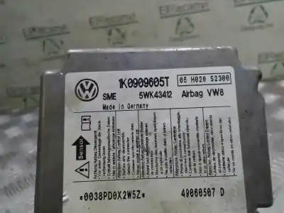 Gebrauchtes Autoersatzteil steuergerät airbag zum volkswagen golf v berlina (1k1) trendline oem-iam-referenzen 1k0909605t  5wk43412