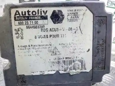 Pezzo di ricambio per auto di seconda mano CENTRALINA AIRBAG per PEUGEOT 206 BERLINA  Riferimenti OEM IAM 9644903380  