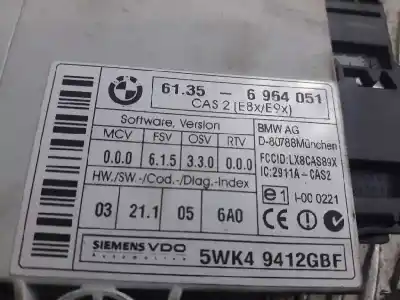 Second-hand car spare part electronic module for bmw serie 1 berlina (e81/e87) 118d oem iam references 61356964051 5wk49412gbf 