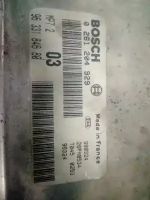 Second-hand car spare part ecu engine control for citroen saxo 1.6 vts oem iam references 0261204929 26fm0534 9633184680