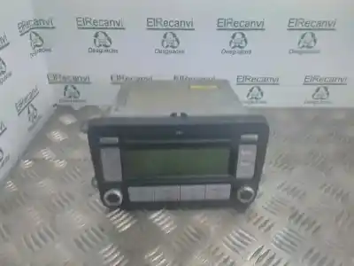 Second-hand car spare part audio system / radio cd for volkswagen caddy ka/kb (2k) furg. 75 cv / 55 kw oem iam references 1k0035186ad  