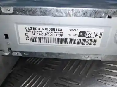 İkinci el araba yedek parçası ses sistemi / radyo cd için seat ibiza (6j5) reference oem iam referansları 6j0035153  