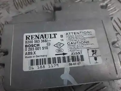 Peça sobressalente para automóvel em segunda mão centralina de airbag por renault clio iii pack dynamique referências oem iam 8200563368  0285001510