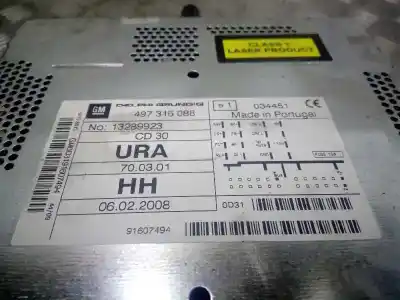 Автозапчасти б/у аудиосистема / радио cd за opel corsa c furgoneta/hatchback (x01) 1.7 dti 16v (f08, w5l) ссылки oem iam 497316088  