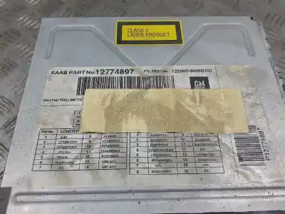 Second-hand car spare part audio system / radio cd for saab 9-3 combi (e50) 1.9 d oem iam references 12774897 p12774897 1220008980b101