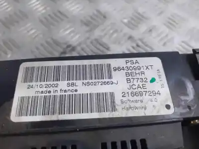 Автозапчасти б/у отопление / кондиционирование воздуха за PEUGEOT 307 BREAK / SW (S1) SW PACK ссылки OEM IAM 96430991XT  216697294