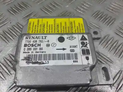 Автозапчастина б/у блок управління подушками безпеки для renault clio ii fase i (b/cbo) 1.4 alize 75 cv / 55 kw посилання на oem iam 7700426752b  0285001155