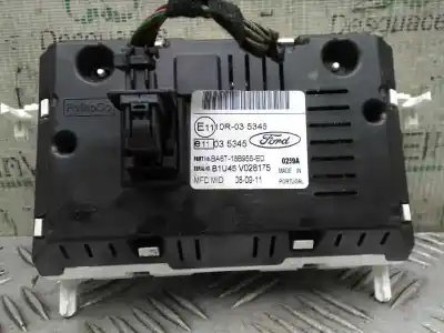 Second-hand car spare part multifunction display for ford fiesta (cb1) ambiente oem iam references ba6t18b955ed  