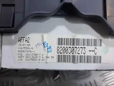 Second-hand car spare part multifunction display for renault clio iii 20 aniversario oem iam references 8200307273c  