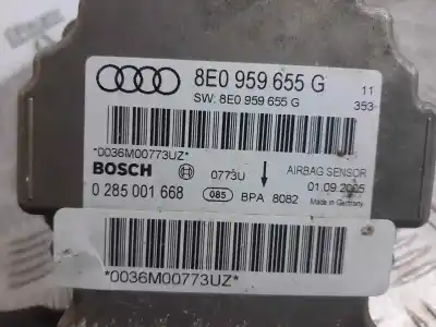 Peça sobressalente para automóvel em segunda mão centralina de airbag por audi a4 b7 avant (8ed) 2.0 tdi 16v referências oem iam 8e0959655g  0285001668