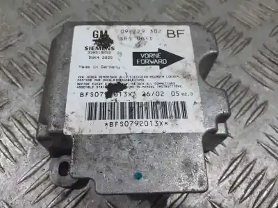 Peça sobressalente para automóvel em segunda mão centralina de airbag por opel astra g berlina comfort referências oem iam 09229302bf