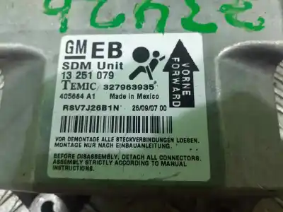 Second-hand car spare part airbag control unit for opel astra gtc cosmo oem iam references 13251079