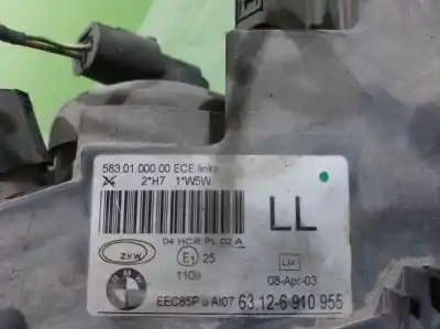 Second-hand car spare part left headlight for bmw serie 3 touring (e46) 318i oem iam references 1109  