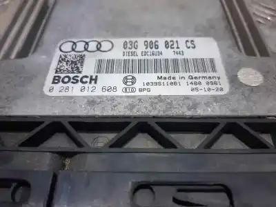 Second-hand car spare part ecu engine control for audi a3 (8p) 1.9 tdi ambiente oem iam references 03g906021cs 1039s11061 0281012608