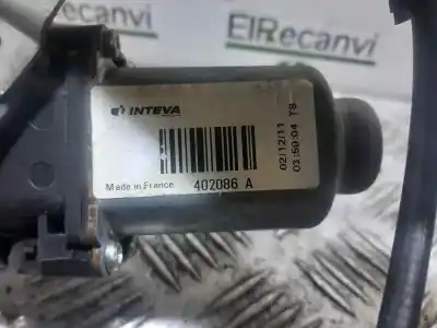 Second-hand car spare part passenger side right window regulator for renault kangoo profesional oem iam references 402086  2 pins
