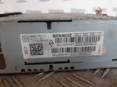 Second-hand car spare part audio system / radio cd for renault master pritsche/fgst l2h1 3.5t 146 cv / 107 kw oem iam references 281150049r  