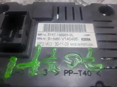 Second-hand car spare part multifunction display for ford fiesta (cb1) titanium oem iam references 8a6t18b955bl  b1n60v140495