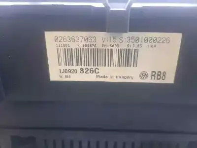 Second-hand car spare part dashboard for volkswagen golf iv berlina (1j1) 1.9 tdi oem iam references 1j0920826c  0263637063