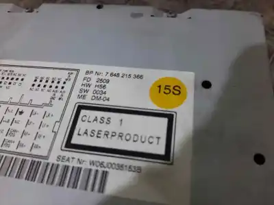 Pièce détachée automobile d'occasion système audio / radiocd pour seat ibiza sc (6j1) 25 aniversario références oem iam   