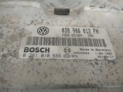 Автозапчастина б/у ебу контролер двигуна для seat leon (1m1) 1.9 tdi посилання на oem iam 038906012fn 28sa5093 0281010686