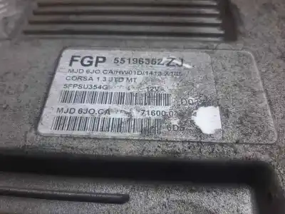 Second-hand car spare part ecu engine control for opel combo tour oem iam references 55196352zj 7160004904 5fpsu354