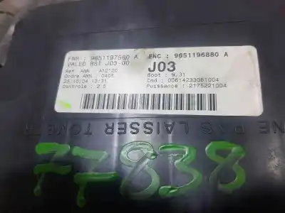 Second-hand car spare part fuse box unit for peugeot 307 break / sw (s1) break xs oem iam references 9651197580 9651196880 