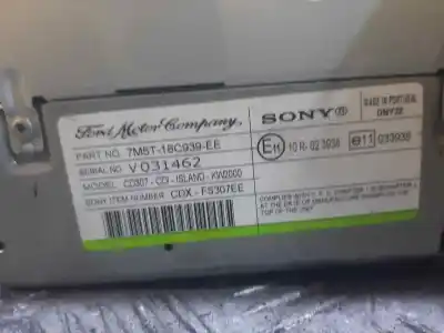 Peça sobressalente para automóvel em segunda mão sistema de áudio / rádio cd por ford focus lim. (cb4) titanium referências oem iam 7m5t18c939  