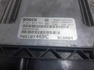 Second-hand car spare part ecu engine control for dodge caliber 2.0 s oem iam references p05187449ac 1039s22784 0281013693