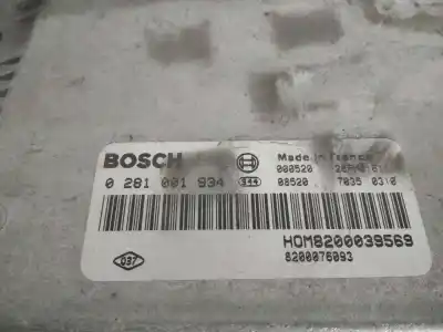 Second-hand car spare part ecu engine control for renault scenic (ja..) 1.9 dti diesel cat oem iam references 0281001934 caja pau 17/08/2023 8200076093