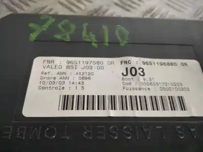 Автозапчастина б/у реле/запоперівник для PEUGEOT 307 BREAK / SW (S1) SW PACK Посилання на OEM IAM 9651197580  9651196880