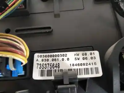 Second-hand car spare part climate control for fiat stilo (192) 1.9 multijet 150 dynamic oem iam references 735375648  1846082415