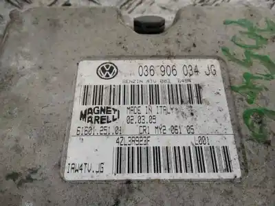 Pièce détachée automobile d'occasion CALCULATEUR MOTEUR ECU pour SEAT CORDOBA BERLINA (6L2)  Références OEM IAM 036906034JG MY206105 6160125101