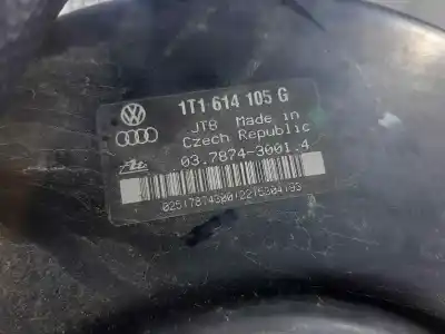 Автозапчасти б/у тормозной серво за volkswagen caddy ka/kb (2k) furg. 69 cv / 51 kw ссылки oem iam 1t1614105g 037874300014 