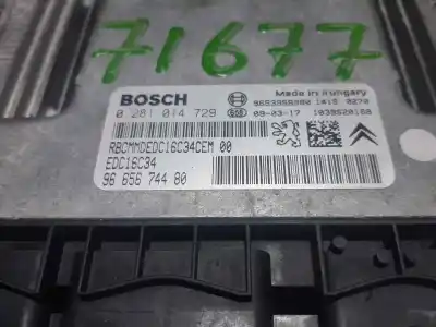 Second-hand car spare part ecu engine control for citroen c4 picasso i monospace (ud_) 1.6 hdi oem iam references 9665674480 9653958980 0281014729
