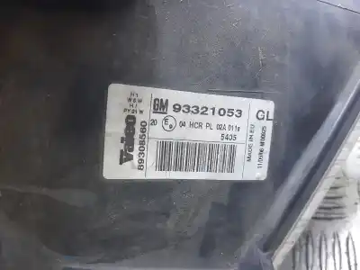 Second-hand car spare part right headlight for opel meriva cosmo oem iam references 93321053  