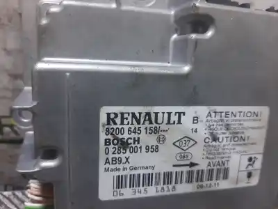 Second-hand car spare part airbag control unit for renault clio iii pack authentique oem iam references 8200645158  