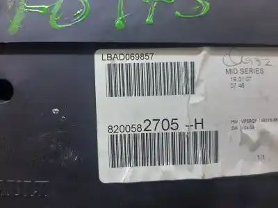 Peça sobressalente para automóvel em segunda mão quadrante por renault clio iii pack authentique referências oem iam 8200582705  