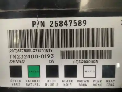 Second-hand car spare part electronic module for chevrolet captiva 2.0 vcdi ls [2.0 ltr. - 92 kw diesel cat] oem iam references 25847589 2324000193b 877589lx72711819