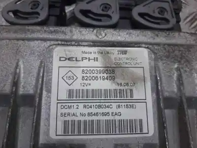 Peça sobressalente para automóvel em segunda mão centralina de motor uce por nissan note (e11e) 1.5 dci turbodiesel cat referências oem iam 8200399038  