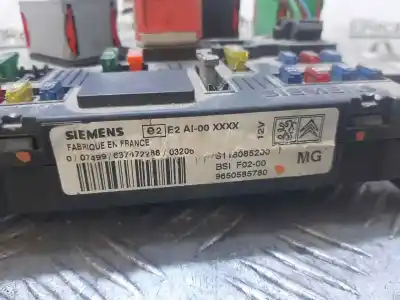 Pezzo di ricambio per auto di seconda mano Scatola Relè/fusibili per CITROEN C3 (F DESDE 11/2001) 1.1 8V Riferimenti OEM IAM 9650585780  