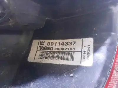 Second-hand car spare part right tailgate light for opel corsa c comfort oem iam references 89302181  