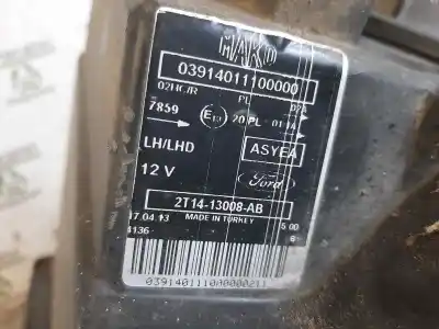 Second-hand car spare part left headlight for ford transit connect (tc7) furgón (2006->) oem iam references 2t1413008ab   Second-hand car spare part left headlight for ford transit connect (tc7) furgón (2006->) oem iam references 2t1413008ab