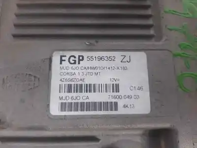 Second-hand car spare part ecu engine control for opel corsa c cosmo oem iam references 55196352  