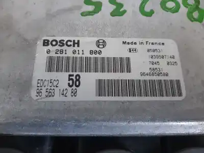 Second-hand car spare part ecu engine control for citroen c8 2.0 hdi premier oem iam references 0281011800  9656314280