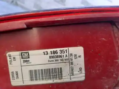 Автозапчастина б/у правий ліхтар для opel corsa d cosmo посилання на oem iam 13186351  