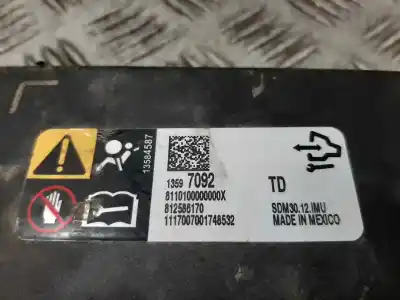 Second-hand car spare part airbag control unit for opel corsa e edition oem iam references 13597092  812586170