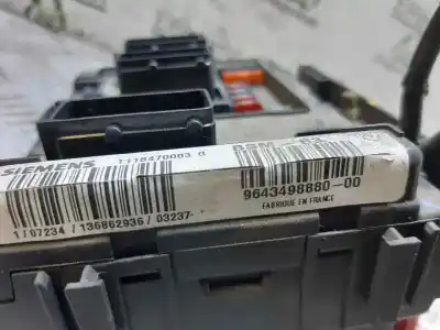 Peça sobressalente para automóvel em segunda mão caixa de fusíveis e relés por peugeot 206 sw (2e/k) 2.0 hdi referências oem iam 964349888000