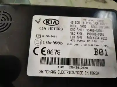 Second-hand car spare part electronic module for kia pro cee'd (jd) 1.6 crdi 110 oem iam references 95400a2011  49d8811001